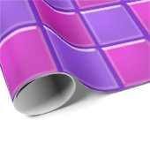 Cadeaupapier - Glas Tegels in Roze en Paars (Rol Hoek)