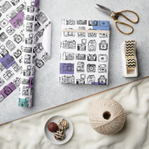 Cadeaupapier - 'Glimlachen' door de jaren heen 2