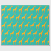 Cadeaupapier - Gouden Giraffen (Vlak)
