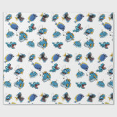 Cadeaupapier Grappig Zee Vis Monsters Tail Kind (Vlak)