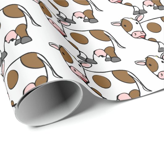 Cadeaupapier - Grappige Koe (Rol Hoek)