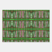 Cadeaupapier groen, zwart, rood, rood (Voorkant 2)