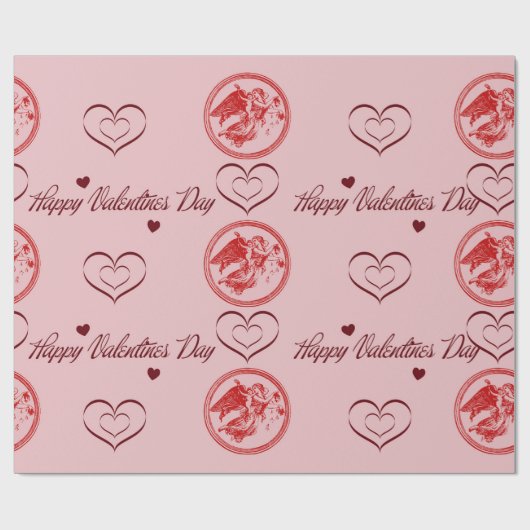 Cadeaupapier Happy Valentines Day (Vlak)