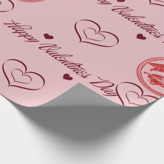 Cadeaupapier Happy Valentines Day (Hoek)