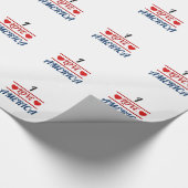 Cadeaupapier - Ik hou van Amerika (Hoek)