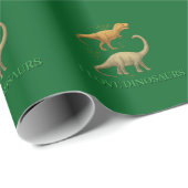 Cadeaupapier - Ik hou van Dinosaurussen (Rol Hoek)