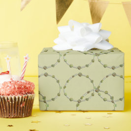 Cadeaupapier - In elkaar grijpende cirkels - Parel