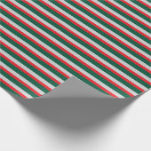 Cadeaupapier in rood en groen (Hoek)