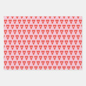 Cadeaupapier Kerst rood en roze inpakpapier Zij (Voorkant 3)