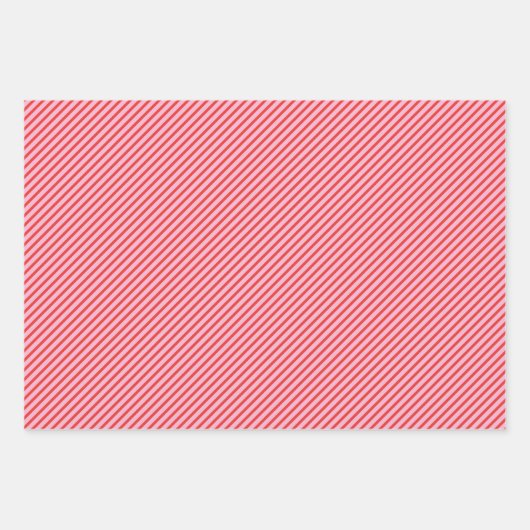 Cadeaupapier Kerst rood en roze inpakpapier Zij (Voorkant 2)