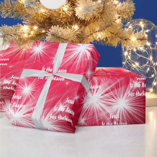 Cadeaupapier Kerstmis Jezus is de Rede (Feestdagen)