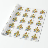 Cadeaupapier/Kerststal Cadeaupapier (Uitgerold)