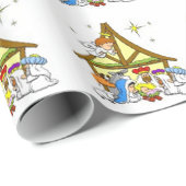 Cadeaupapier/Kerststal Cadeaupapier (Rol Hoek)