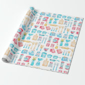 Cadeaupapier - Keukenaccessoires (Uitgerold)
