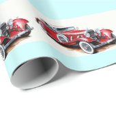 Cadeaupapier klassieke auto's (Rol Hoek)