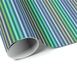 Cadeaupapier lijnen kleuren pasteltinten 3