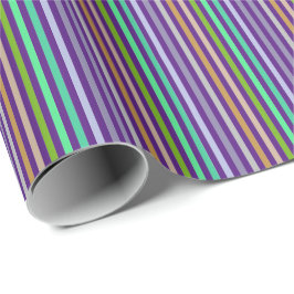 Cadeaupapier lijnen pasteltinten 4
