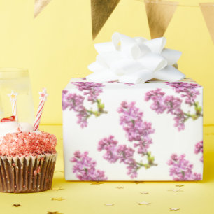 Cadeaupapier - Lila Bloesems