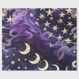 Cadeaupapier – Luxe Koninklijk Amethyst Hemels