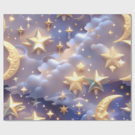 Cadeaupapier – Luxe Witte Hemelse Maan