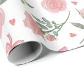 Cadeaupapier met aardbeien-crush (Rol Hoek)