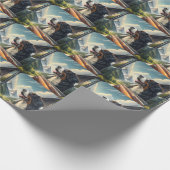 Cadeaupapier met afbeelding van Berner Sennenhond (Hoek)