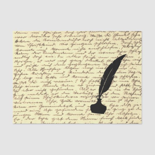 Cadeaupapier met Antiek brief Tissuepapier (Voorkant)