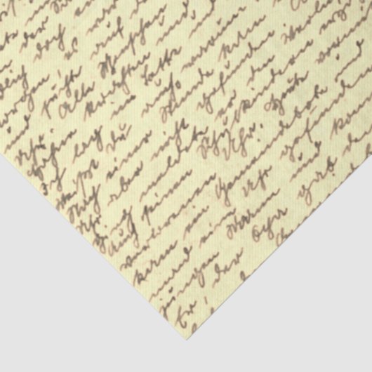 Cadeaupapier met Antiek brief Tissuepapier (Detail)