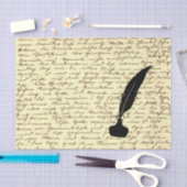 Cadeaupapier met Antiek brief Tissuepapier (Craft)