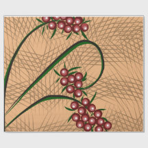 Cadeaupapier met Berry patroon