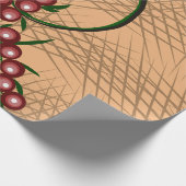 Cadeaupapier met Berry patroon (Hoek)