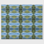 Cadeaupapier met blauwe luchten (Vlak)