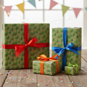 Cadeaupapier met charmante bosdieren