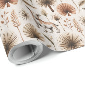 Cadeaupapier met een delicate botanische print (Rol Hoek)
