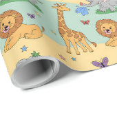 Cadeaupapier met een speels patroon (Rol Hoek)