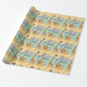 Cadeaupapier met een speels patroon (Uitgerold)