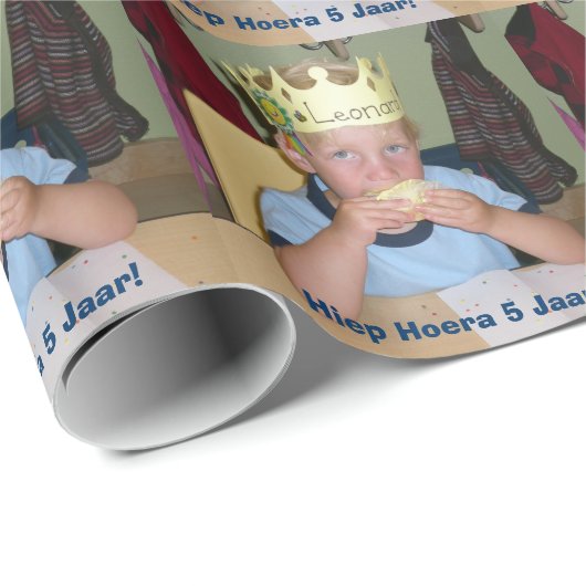 Cadeaupapier met eigen foto (Rol Hoek)