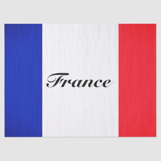 Cadeaupapier met Franse vlag Tissuepapier (Voorkant)