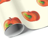 Cadeaupapier met Gelukkige Appelworm (Rol Hoek)