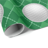 Cadeaupapier met golfbal motief (Rol Hoek)