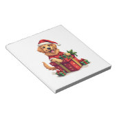 Cadeaupapier met Gouden Retriever Notitieblok (Schuin)