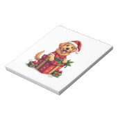 Cadeaupapier met Gouden Retriever Notitieblok (Linkerzijde)