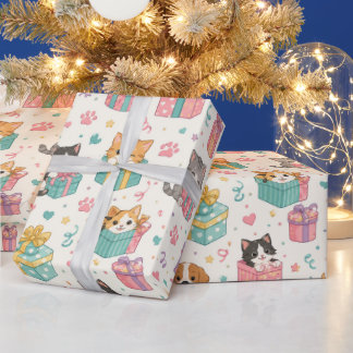 Cadeaupapier met huisdierenmotief | Hond & Kat Pat