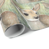 Cadeaupapier met jong hertje (Rol Hoek)