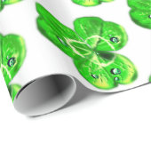 Cadeaupapier met klaverblad (Rol Hoek)