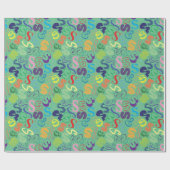 Cadeaupapier met letter S - Groen (Vlak)