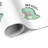 Cadeaupapier met leuke dinosaurus (Rol Hoek)