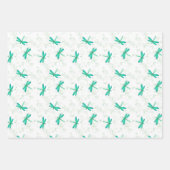 Cadeaupapier met libellen en vlinders assortiment (Voorkant)