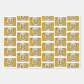 Cadeaupapier met luipaard motief vellen | Safari d (Voorkant 3)