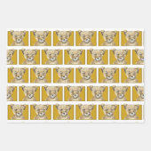 Cadeaupapier met luipaard motief vellen | Safari d (Voorkant 2)